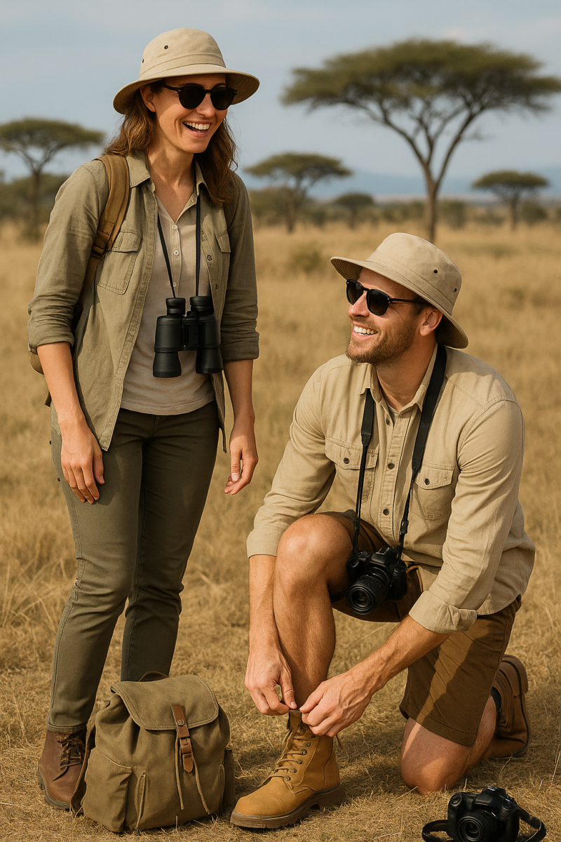 uganda safari packing list - clothing