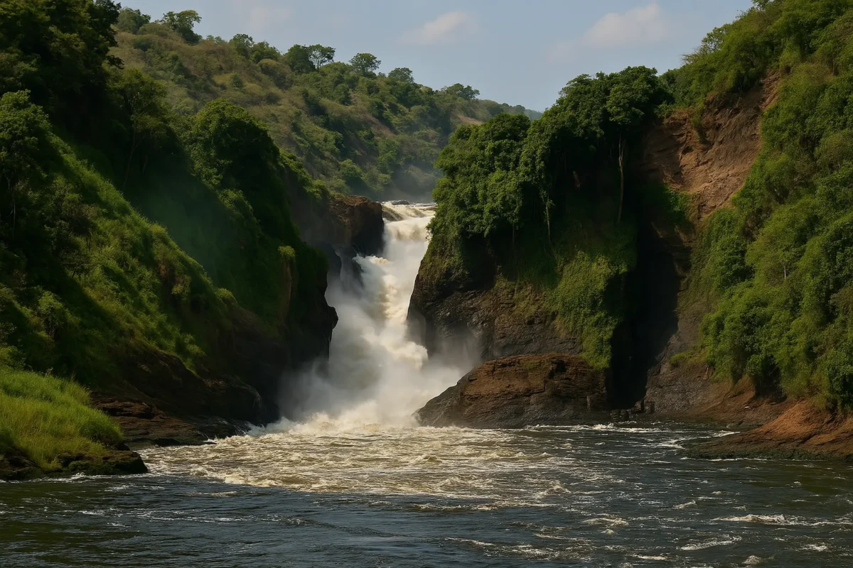 Murchison Falls in Murchison Uganda National Park